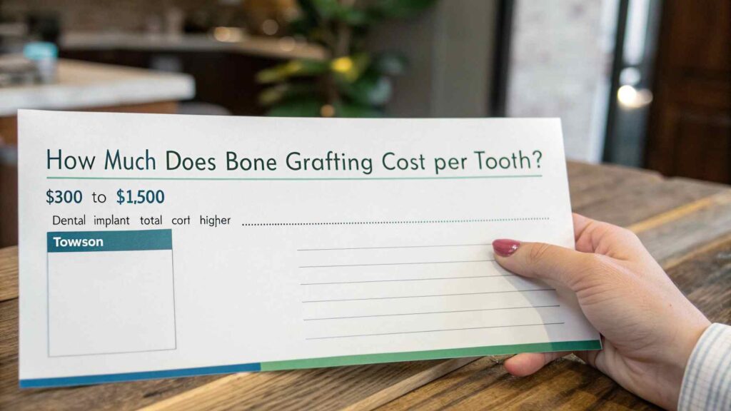 How much does bone grafting cost per tooth?