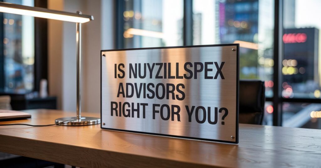 Is Nuyzillspex Advisors Right for You?